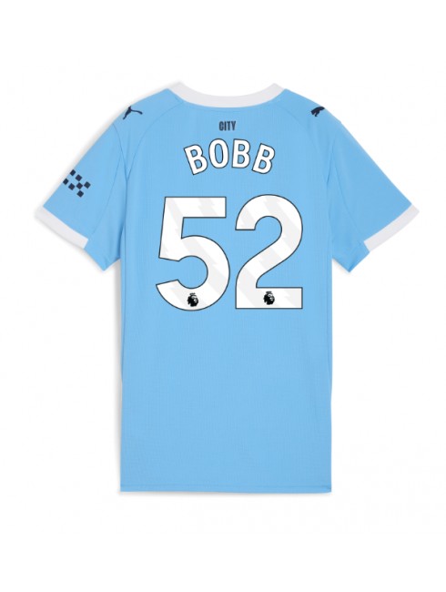 Manchester City Oscar Bobb #52 Replika Hemmakläder Dam 2025-26 Kortärmad Manchester City Oscar Bobb #52 Replika Hemmakläder Dam 2025-26 Kortärmad